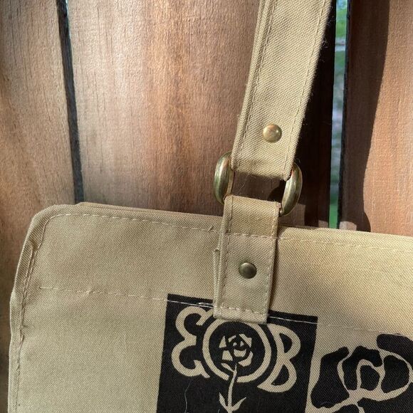 Vintage 60s E O BRODY Co Glass TOTE BAG Overnighter - Picture 4 of 8